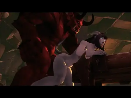 Порно мульт пародия: Дикие оргии темных героев из серии видеоигр Warcraft
